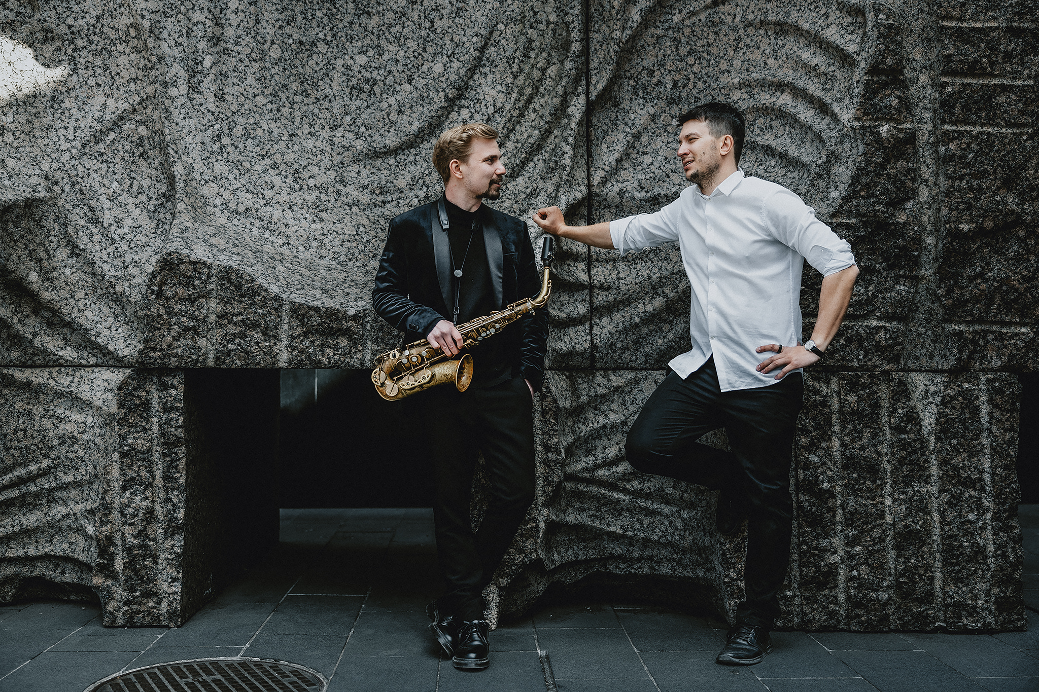 Dj-saksofoni duo. Jesse Mast ja Petteri Halme. Yritystilaisuudet, häät, tapahtumat.